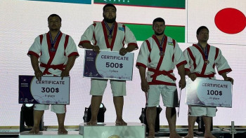 Фотография к новости: Маңғыстаулық палуан «Қара бура» Азия чемпионы атанды