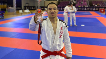 Фотография к новости: Қостанайлық жауынгер Джиу-джитсудан әлем чемпионы атанды