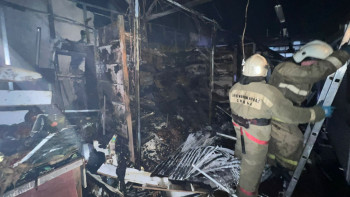 Фотография к новости: Оралда жабық базар өртенді