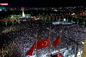 Фотография к новости: Режеп Тайып Ердоғанды қолдауға Анкарада 320 мың адам жиналды