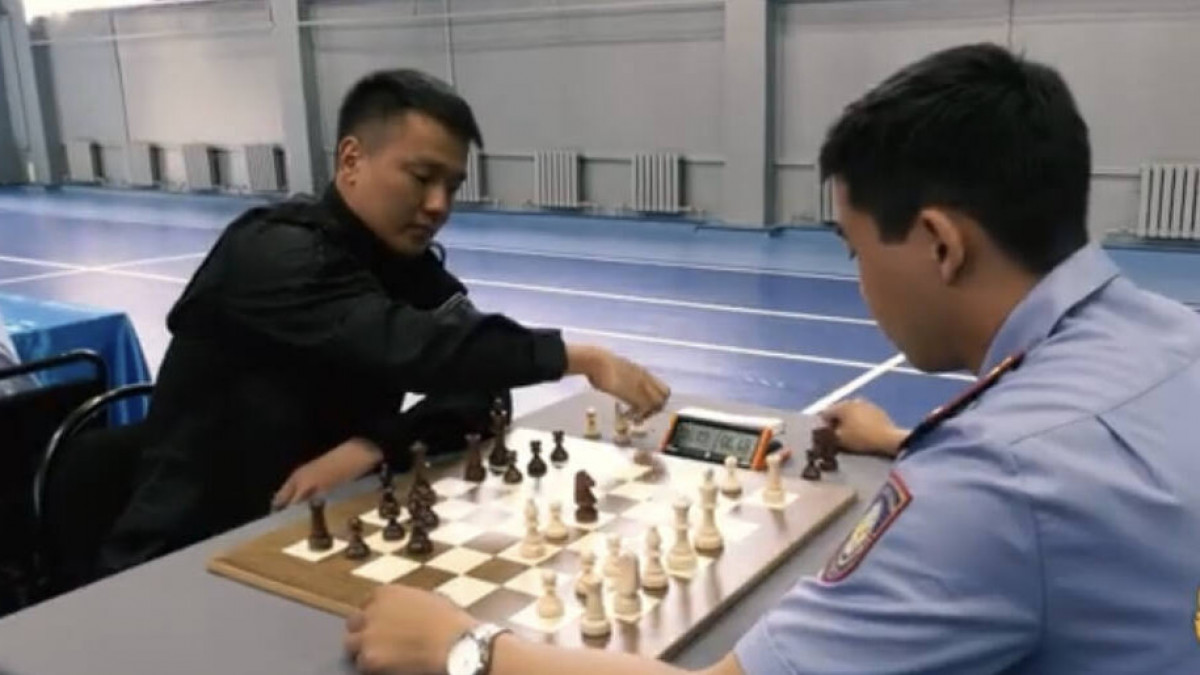 Алматы полициясында алғаш рет шахматтан турнир өтті
