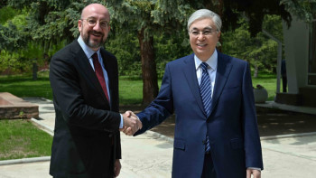 Фотография к новости: Тоқаев Еуропалық кеңестің президентімен кездесті