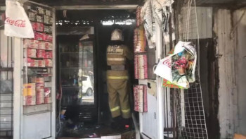 Фотография к новости: Шымкентте трансформатор мен шағын дүкен өртенді