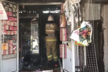 Фотография к новости: Шымкентте трансформатор мен шағын дүкен өртенді