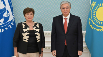 Фотография к новости: Тоқаев Халықаралық валюта қорының басқарушы директорын қабылдады