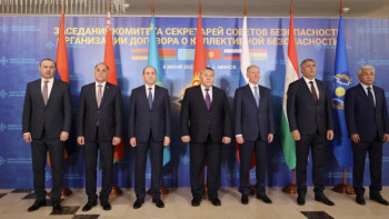 Фотография к новости: Қауіпсіздік кеңесінің хатшысы Минскідегі ҰҚШҰ отырысына қатысты