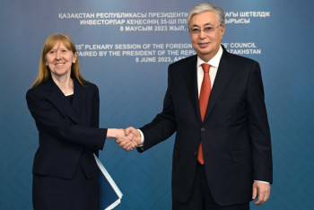 Фотография к новости: Тоқаев Антонелла Бассаниді жаңа қызметімен құттықтады