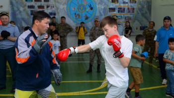 Фотография к новости: Елордалық әскерилердің балаларына арналған үйірмелер ашылды