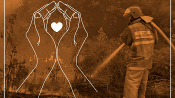 Фотография к новости: Абай облысындағы өрт: Волонтерлер де қол ұшын созып жатыр