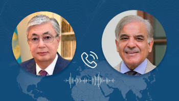 Фотография к новости: Президент Шахбаз Шарифпен телефон арқылы сөйлесті