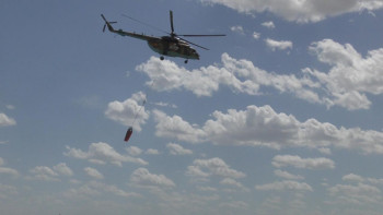 Фотография к новости: Қарулы күштердің жеке құрамы Абай облысындағы төтенше жағдай салдарын жоюда