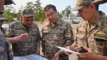 Фотография к новости: Ұранхаев: Өрт алаңы айтарлықтай қысқарды