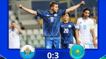 Фотография к новости: Euro-2024: Қазақстан құрамасы Сан-Мариноны 3:0 есебімен жеңді