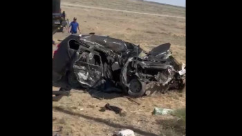 Фотография к новости: Атырауда жол апатынан 4 балалы отбасы қаза болды