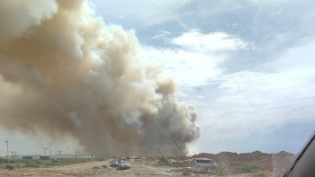 Фотография к новости: Астана маңындағы өртті 140 адам сөндіріп жатыр