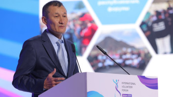 Фотография к новости: Жаңа ТЖМ министрі Абай облысындағы волонтерлер жұмысын айтты