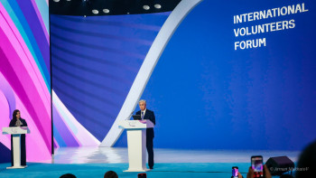 Фотография к новости: Волонтер болу патриотизмнің үлгісі - Президент