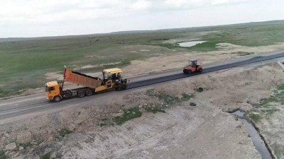 Қарағанды облысында Баянауылға дейінгі жол жөнделіп жатыр