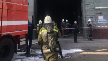 Фотография к новости: Ақсу ферроқорытпа зауыты өртке оранды