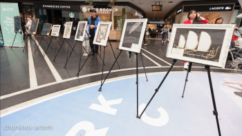 Фотография к новости: «Қағазда қалған қалам ізі». Елордада жас каллиграфтың көрмесі ашылды