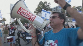 Фотография к новости: Израильде ереуілдер жалғасып жатыр