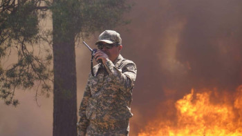 Фотография к новости: "Іле-Балқаш" резерватындағы өртті сөндіру жұмысы жалғасып жатыр