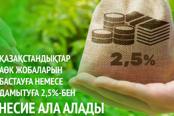 Фотография к новости: 2,5%-дық несие қандай бизнес ашуға беріледі?