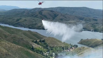 Фотография к новости: Өскемендегі құрғақ шөп өрті ауыздықталды