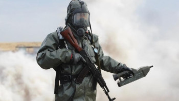 Фотография к новости: Бүгін РХБ қорғау әскери мамандарының кәсіби мерекесі