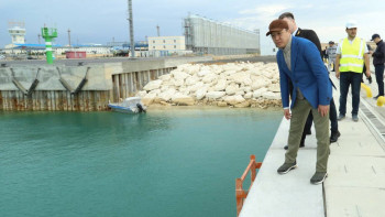 Фотография к новости: Министр Құрық пен Ақтау теңіз порттарын тексерді