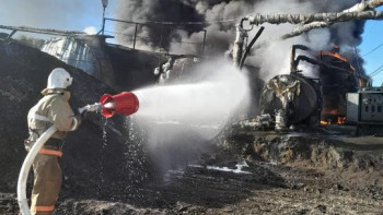 Фотография к новости: Ақсуат ауданында асфальт зауыты өртенді – Абай облысы