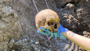 Фотография к новости: Қостанайда жөндеу жұмыстары кезінде адам қаңқасы табылды