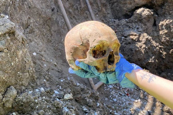 Фотография к новости: Қостанайда жөндеу жұмыстары кезінде адам қаңқасы табылды