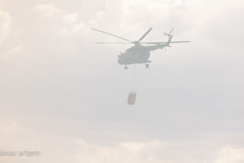 Фотография к новости: ШҚО-дағы өртті сөндіруге 5 тікұшақ жұмылдырылды