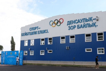 Фотография к новости: Жамбыл облысы Сұлутөр ауылында жаңа спорттық кешен ашылды