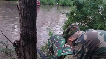 Фотография к новости: Павлодарда нөсер жауын салдарынан қаланы су басты