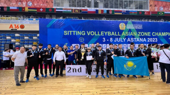 Фотография к новости: Қазақстандық параволейболшылар Азия чемпионатында жүлдегер атанды