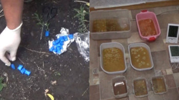 Фотография к новости: Қарағандылық полицейлер синтетикалық есірткі даярлайтын зертхананы анықтады