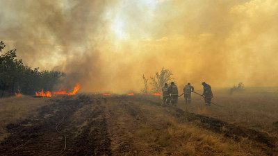 БҚО-дағы өрт Сырым ауданындағы елді мекенге жақындап қалды