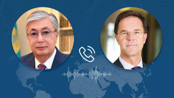 Фотография к новости: Тоқаев Нидерланд Премьер-министрінің міндетін атқарушымен сөйлесті