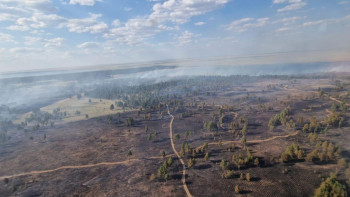 Фотография к новости: Өрт: Бесқарағай ауданында төтенше жағдай жарияланды