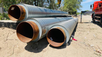 Фотография к новости: Семейде 8 мың метрге жуық жылу желілері жаңартылып жатыр