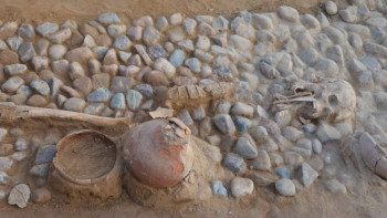 Фотография к новости: Алматы облысында ерте темір ғасырына жататын отбасылық қабір табылды