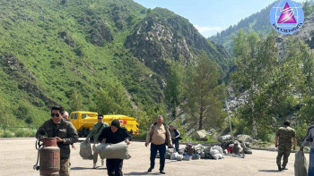 Фотография к новости: Самат Дауленқанов: Көлден келетін ешқандай сел қаупі жоқ