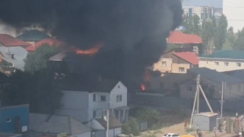 Фотография к новости: Астананың оң жағалауынан өрт шықты