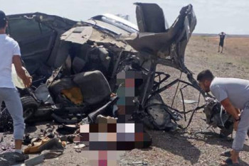 Фотография к новости: Ұлытау облысында жол апатынан 5 адам қаза болды