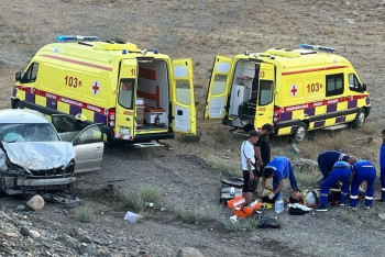 Фотография к новости: Талдықорған маңындағы жол апатынан бірнеше адам зардап шекті