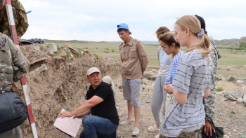 Фотография к новости: Абай облысынан көне дәуір пирамидасы табылды