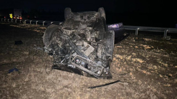 Фотография к новости: Жетісуда бүтін бір отбасы жол апатына түсіп, әйелі қаза болды