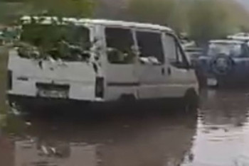 Алматыда қатты нөсер жауды